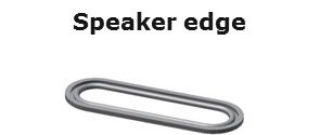 Speaker edge